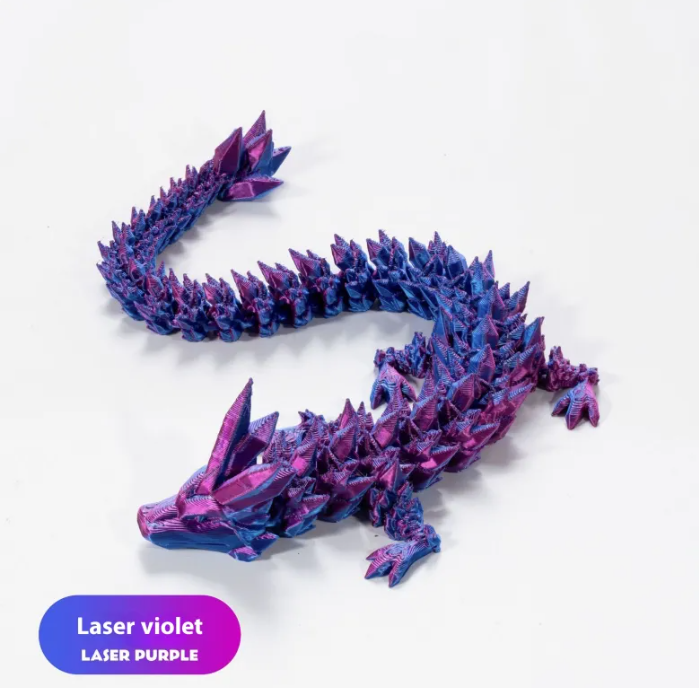 3D Printing Decoration Joint Movable Crystal Gem Dragon Hand-made